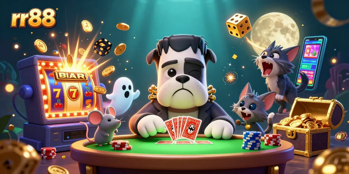 Experience thrilling gameplay with rr88 featuring vibrant casino characters and exciting slot elements.