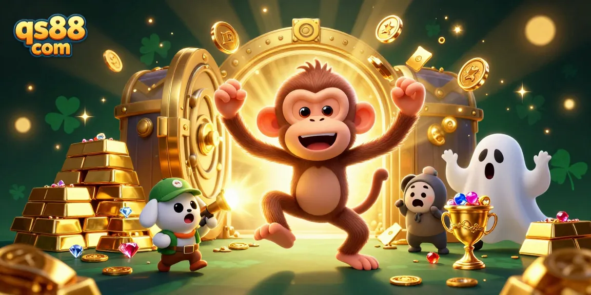 Experience thrilling wins at qs88 com with an enchanting haunted casino scene full of treasures.